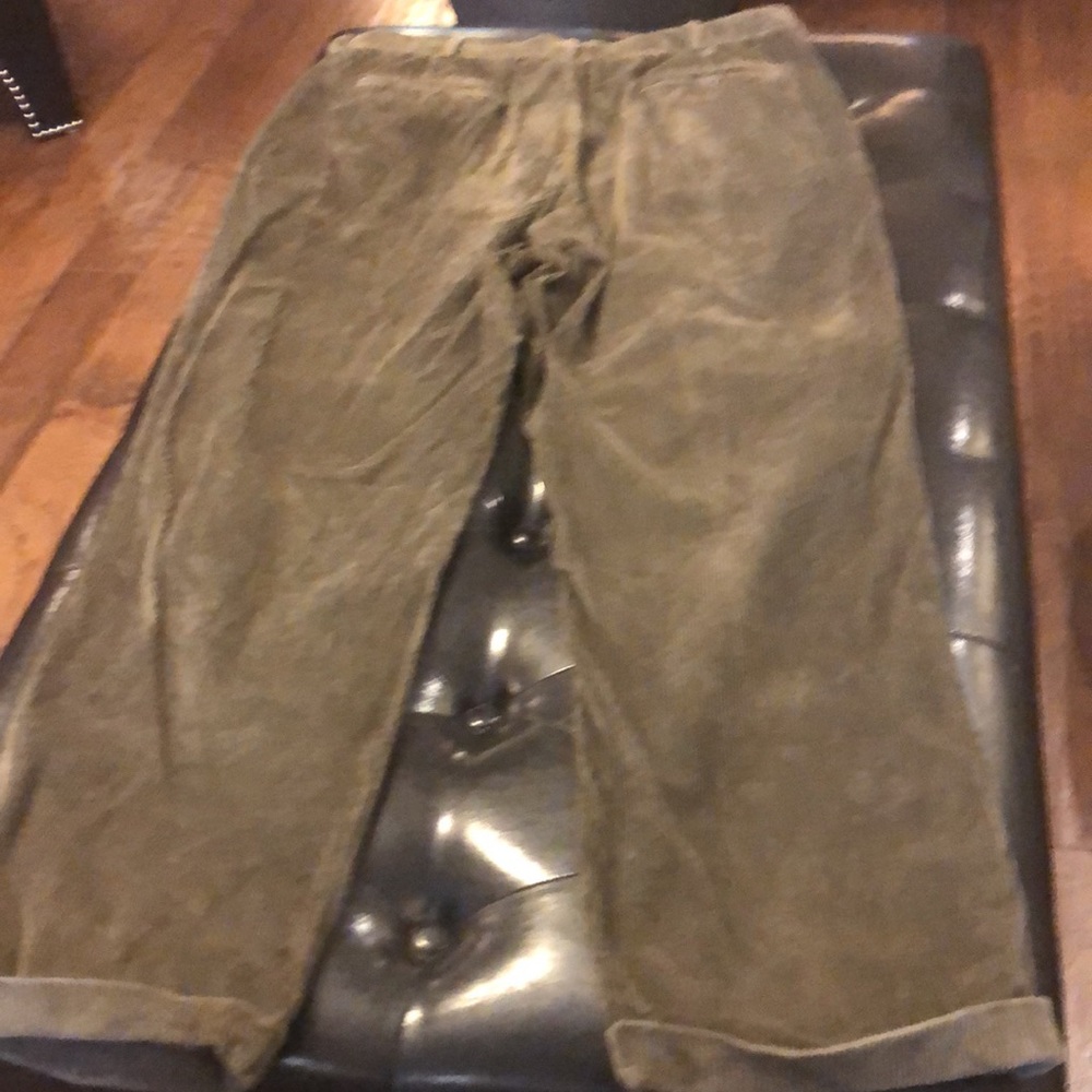 Haggar, 38/32,city casuals olive green classic corduroy -pant-great style! - Picture 6 of 8
